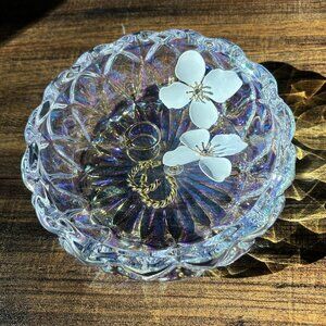 Iridescent trinket tray